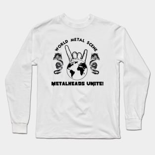 Blk Metalheads Unite Long Sleeve T-Shirt